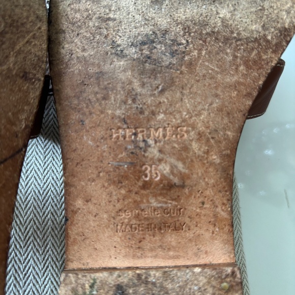 Hermes Oran Sandal Gold Tan - Picture 4 of 4